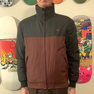 Fred Perry colorblock bomber jacket